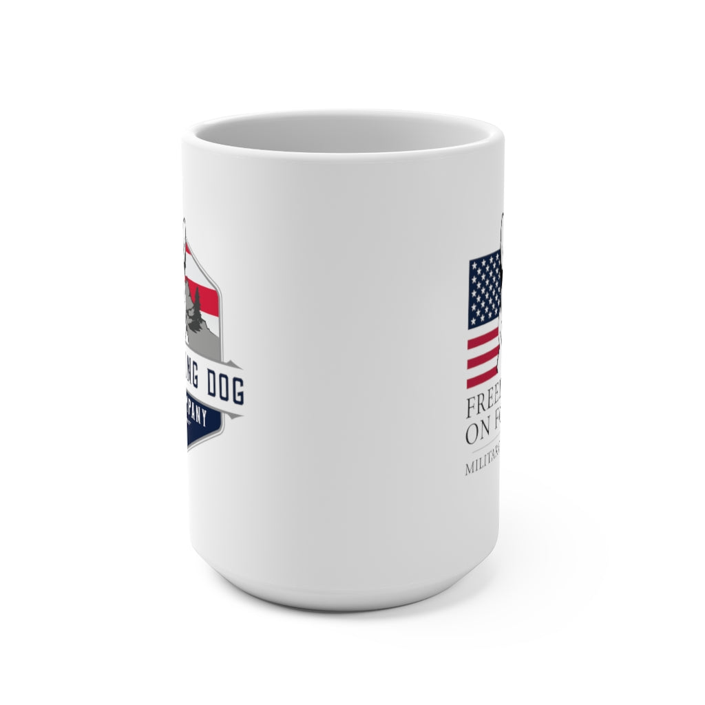 Freedom Runs On Four Legs MWD, 15oz Mug