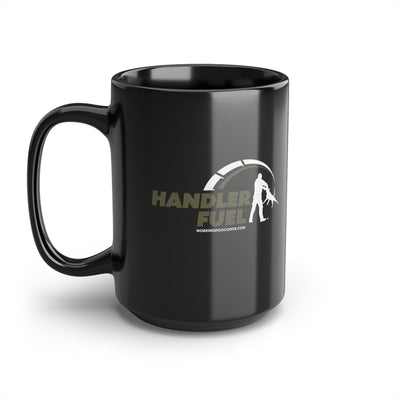 Handler Fuel, Mil Green & White on Black 15oz Mug
