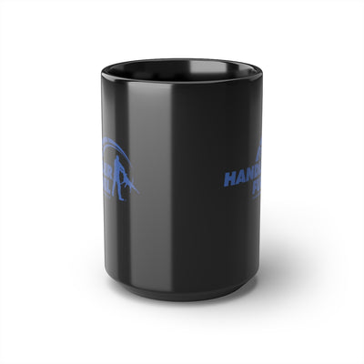 Handler Fuel, Blue on Black 15oz Mug