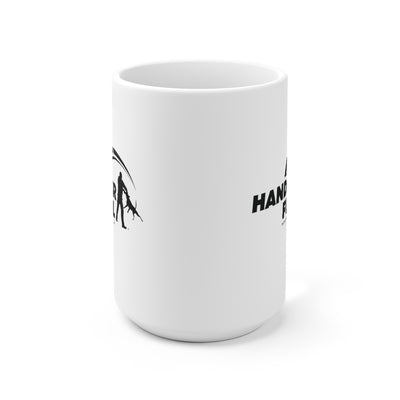 Handler Fuel, Black on White 15oz Mug