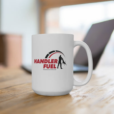 Handler Fuel, Red & Black on White 15oz Mug
