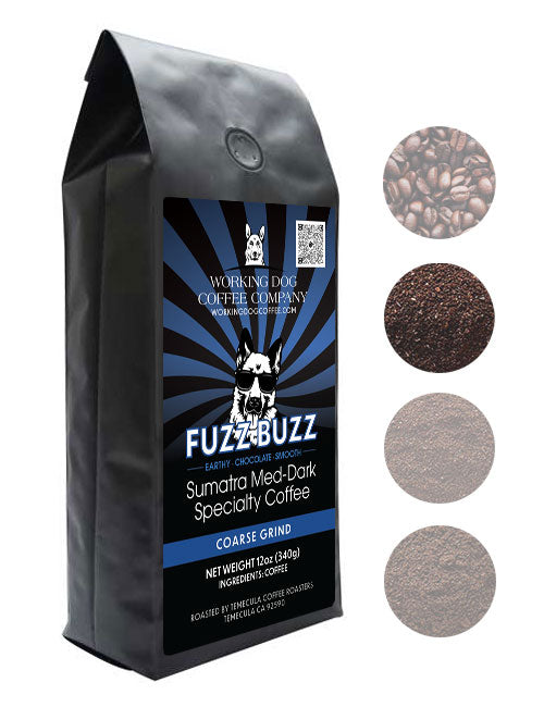 Fuzz Buzz Sumatra Medium-Dark Roast Coffee