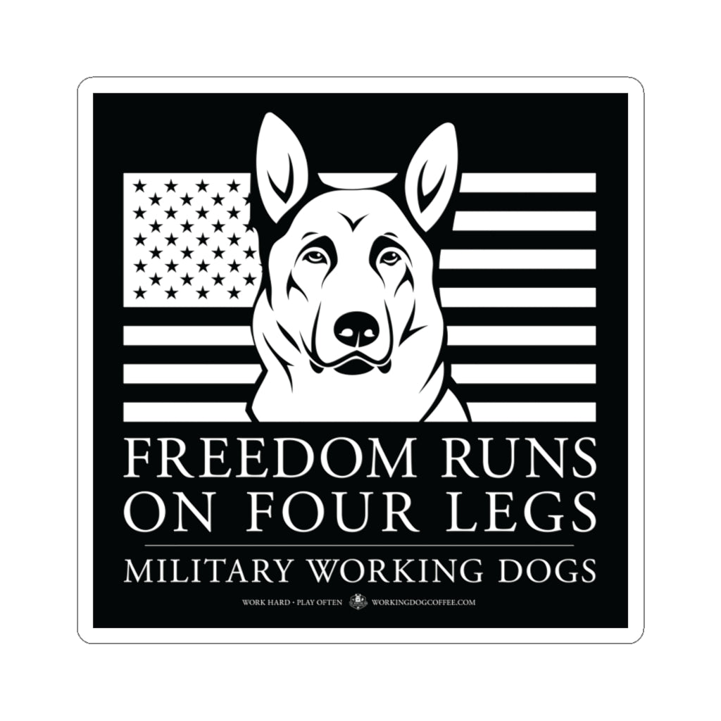 Working Dog Coffee Company - Military Working Dogs Sticker