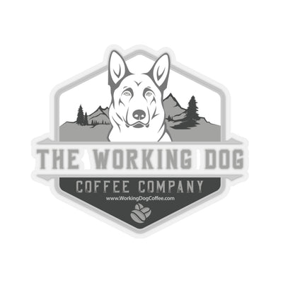 Working Dog Coffee Company Sticker - Silver Grey