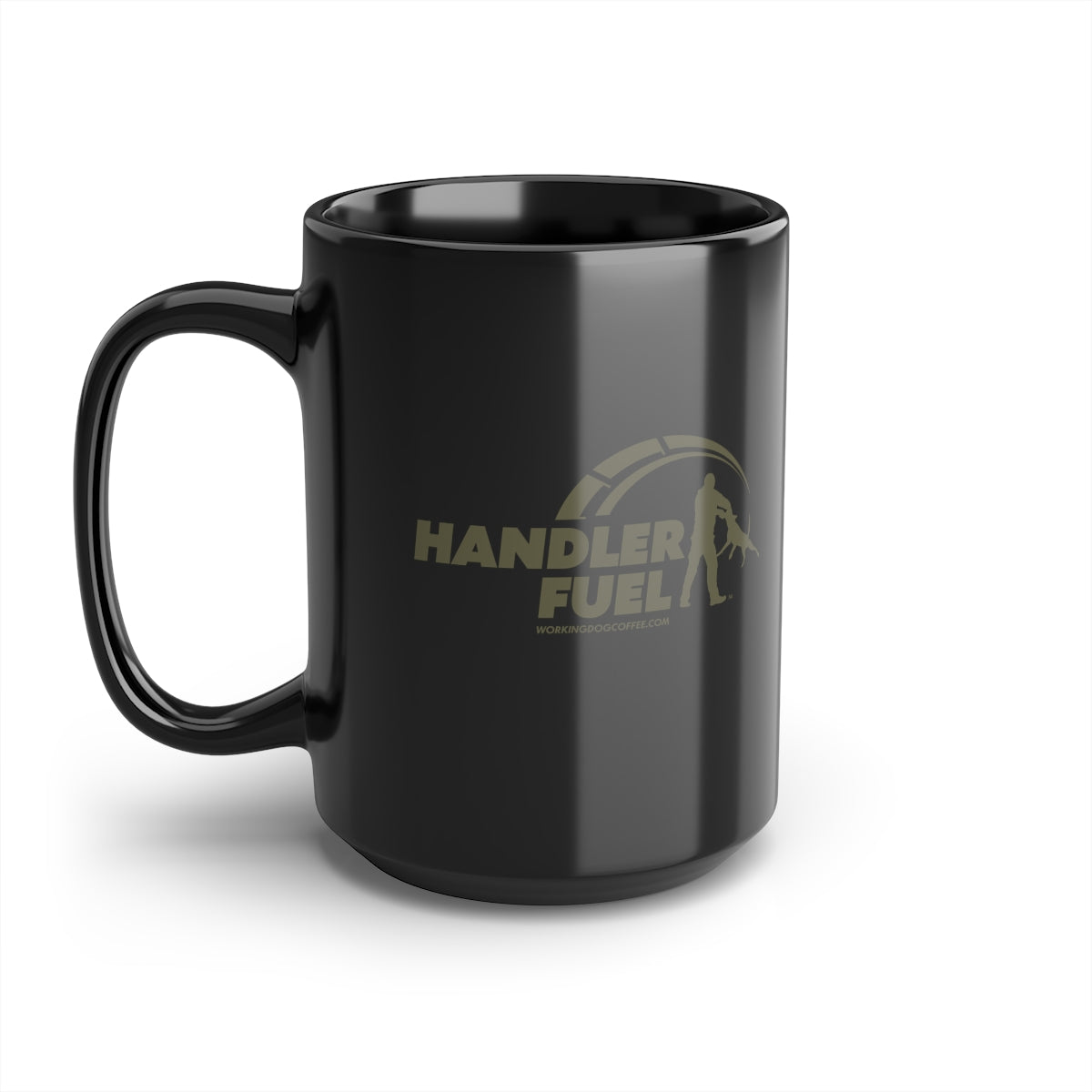 Handler Fuel, Mil Green on Black 15oz Mug