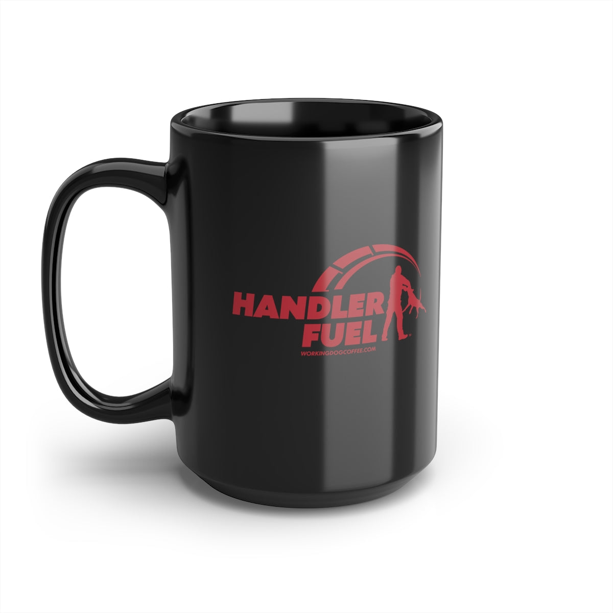Handler Fuel, Red on Black 15oz Mug